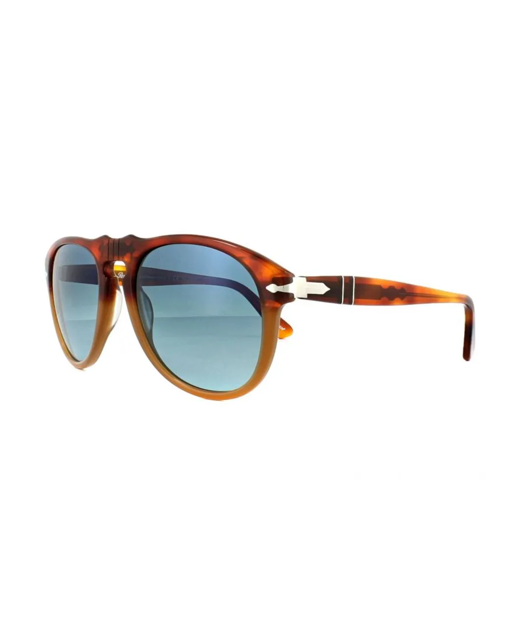 Persol Mens Sunglasses 0649 1025S3 Resina e Sale Brown Blue Polarized 54mm - One
