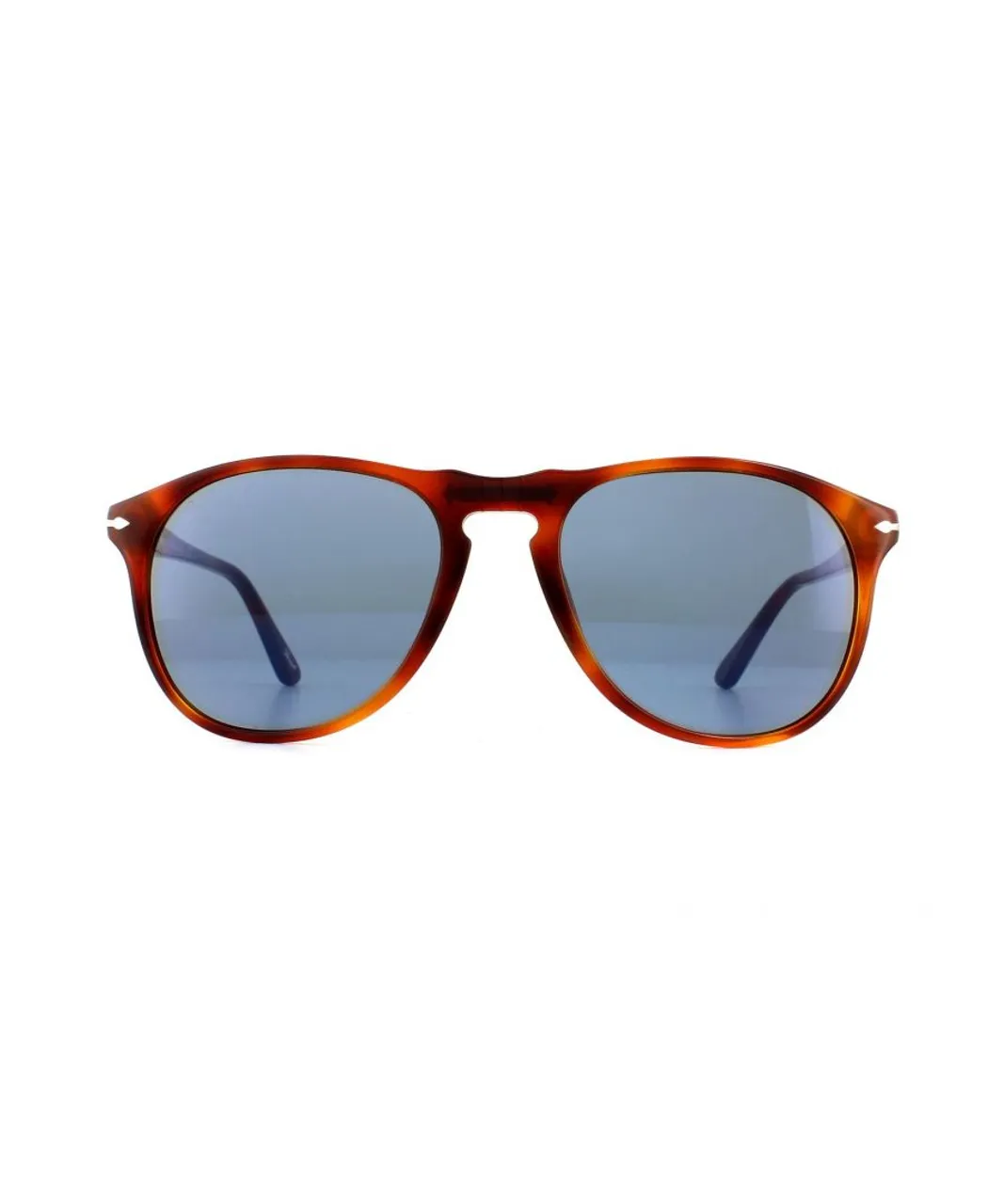 Persol Mens Sunglasses 9649 96/56 Terra Di Siena Light Blue - Brown - One