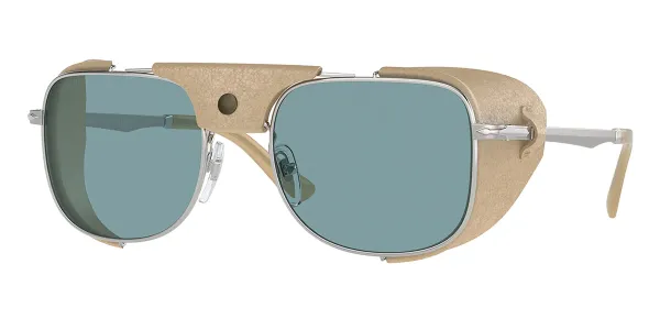 Persol PO1013SZ Polarized 1155P1 Men's Sunglasses Silver Size 53
