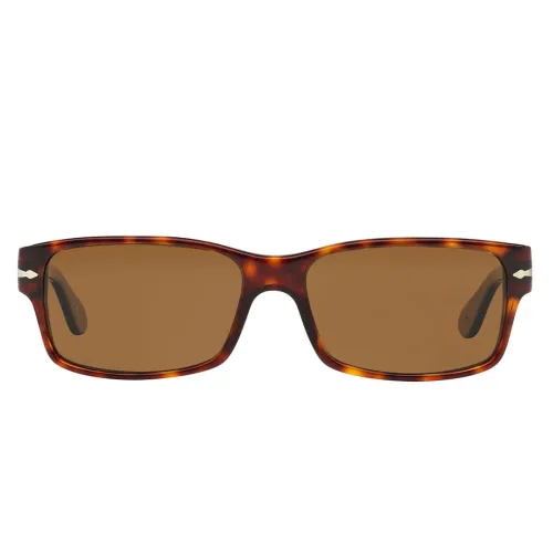Persol , Polarized Rectangular Sunglasses ,Brown unisex, Sizes:
