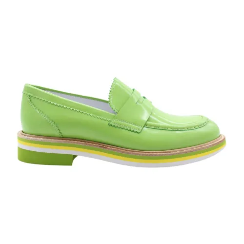 Pertini , Loafers ,Green female, Sizes: