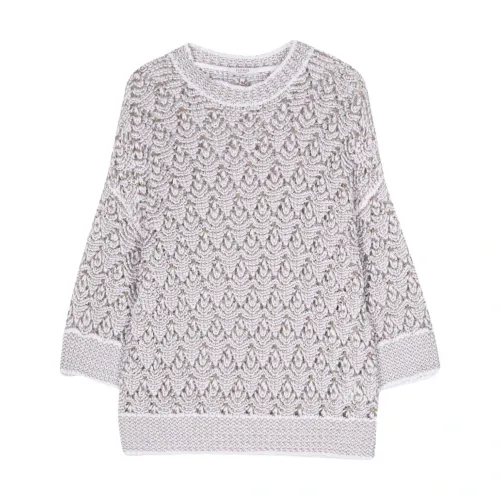 Peserico , Grey Sweatshirt for Women ,Gray female, Sizes: