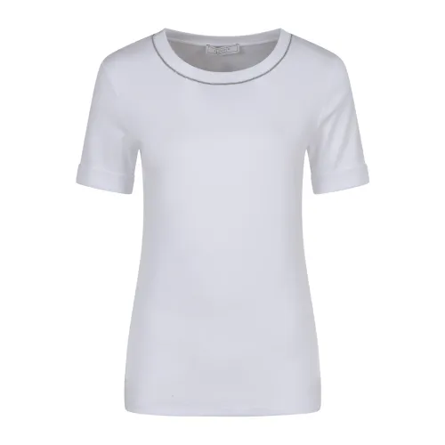 Peserico , Peserico Shirts White ,White female, Sizes: