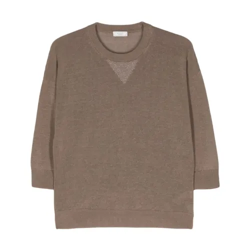 Peserico , Peserico Sweaters Grey ,Gray female, Sizes: