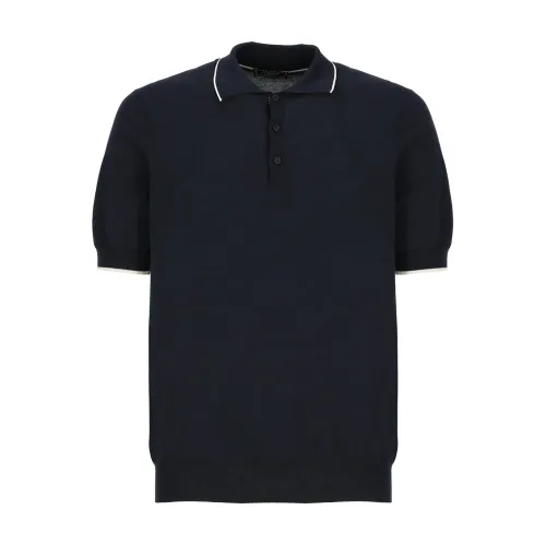 Peserico , Peserico T-shirts and Polos Blue ,Blue male, Sizes: