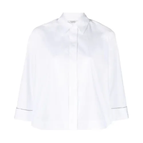 Peserico , Pure White Shirt ,White female, Sizes: