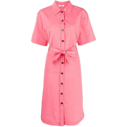 Peserico , Shirt Dresses ,Pink female, Sizes: