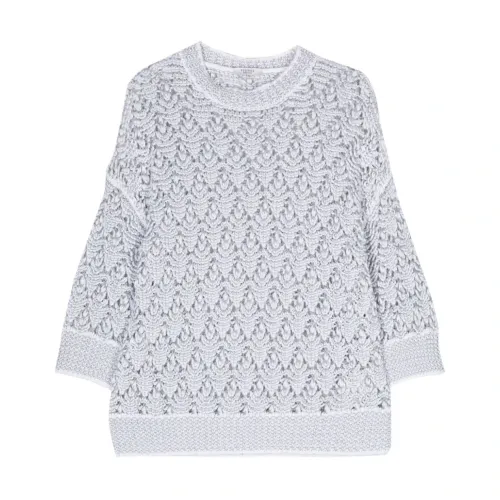 Peserico , White Sweaters for Women ,White female, Sizes: