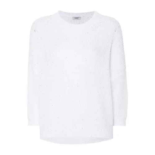 Peserico , Womens Clothing Sweatshirts White Ss24 ,White female, Sizes: