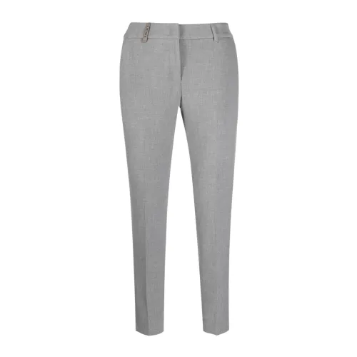 Peserico , Womens Clothing Trousers Grey Noos ,Gray female, Sizes:
