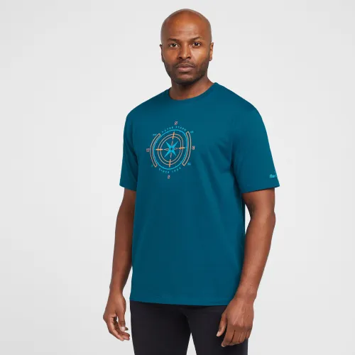 Peter Storm Men's Linear Compass T-Shirt - Blue, Blue