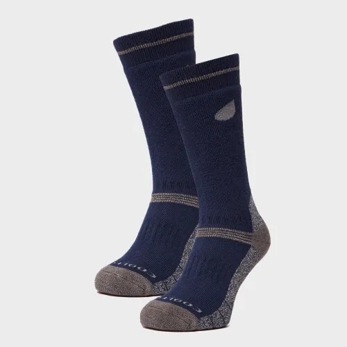 Peter Storm Men's Midweight Outdoor Socks - 2 Pair Pack - Navy, Navy