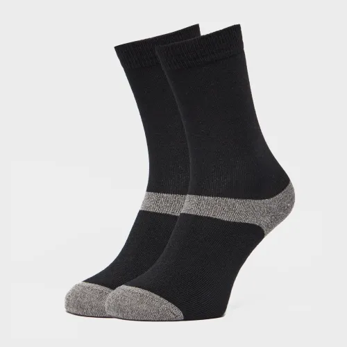 Peter Storm Unisex Multiactive Coolmax Liner Socks - 2 Pack - Black, Black