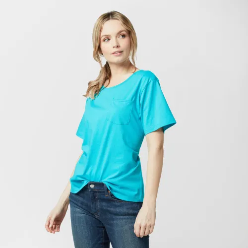 Peter Storm Women's Angel Solid T-Shirt - Blue, Blue