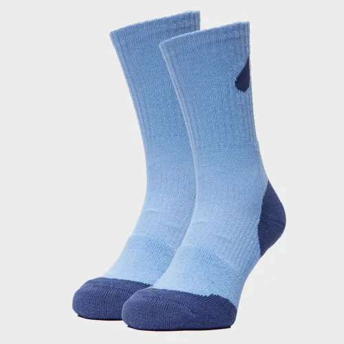 Peter Storm Women's Double Layer Socks - 2 Pack - Blue, Blue