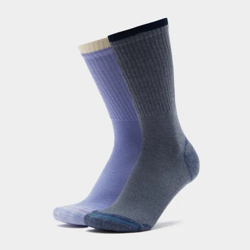 Peter Storm Women's Essentials 2 Pack Walking Socks - Grey, Grey
