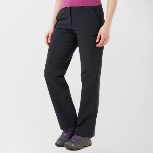 Peter Storm Women's Hike Stretch Roll-Up Pant - Black, Black