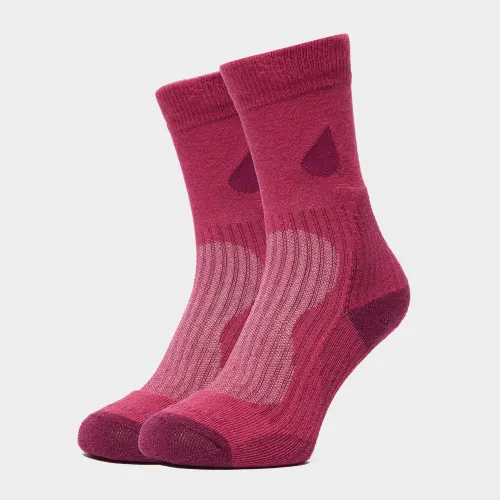 Peter Storm Women's Lightweight Outdoor Socks - 2 Pair Pack - Pink, Pink