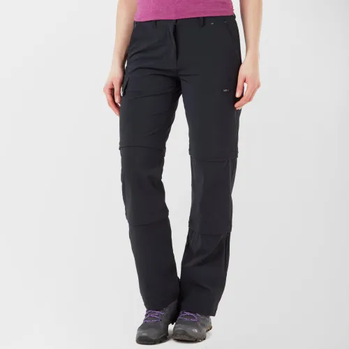 Peter Storm Women's Stretch Double Zip Off Trousers - Black, Black