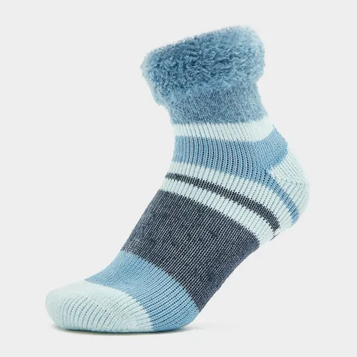 Peter Storm Women's Thermal Heat Trap Slipper Socks - Blu, BLU