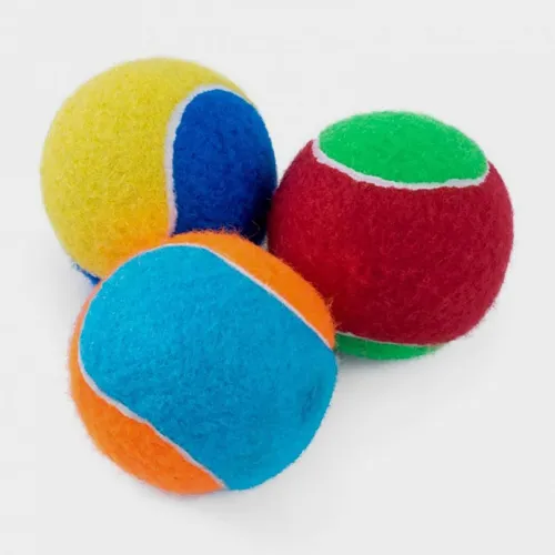 Petface Squeaky Tennis Ball - Assorted, ASSORTED