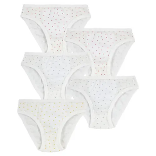 Petit Bateau  A0A45 X5  girls's Knickers/panties in White