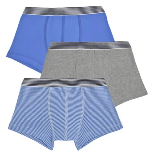 Petit Bateau  A0A85 X3  boys's Boxer shorts in Blue