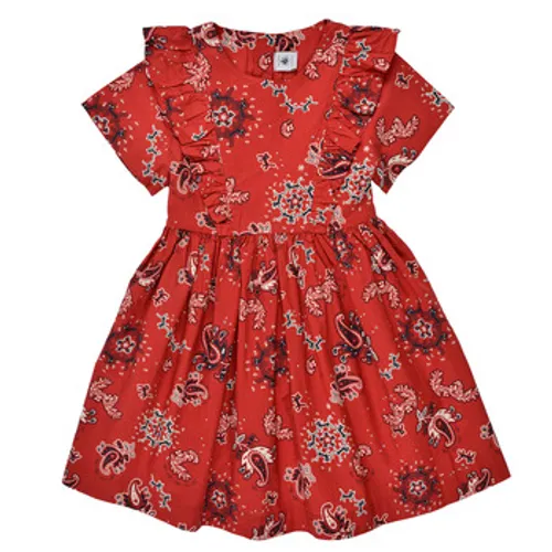 Petit Bateau  BLOOM  girls's Children's dress in Red