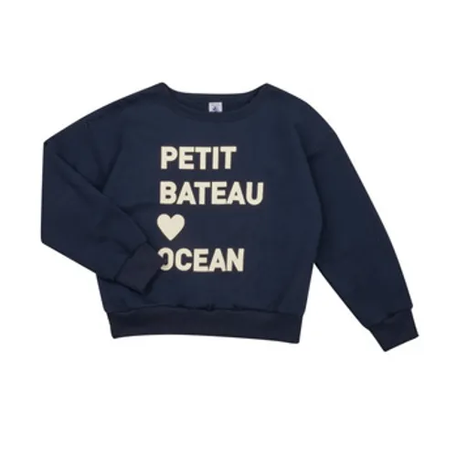 Petit Bateau  FONDANT  boys's Children's sweatshirt in Marine