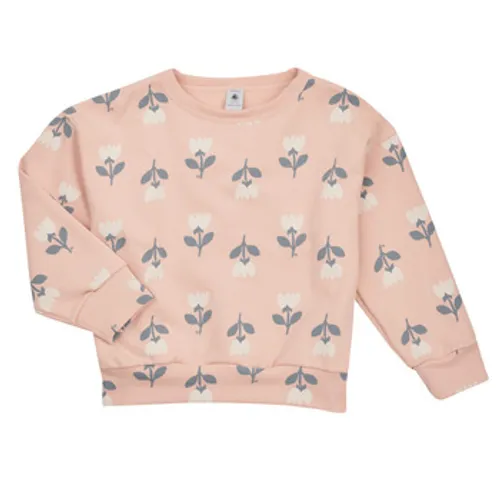 Petit Bateau  FORTI  girls's Children's Sweatshirt in Pink