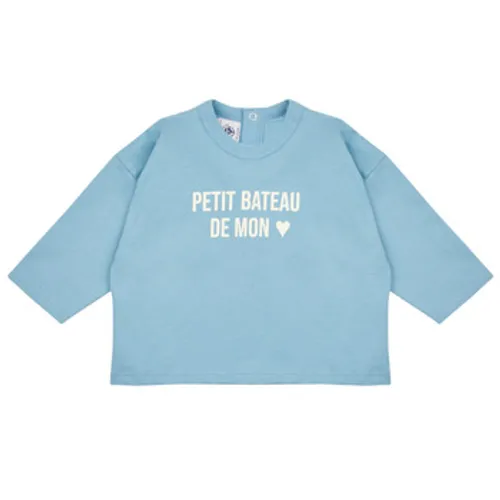 Petit Bateau  LUNE  boys's Children's sweatshirt in Blue