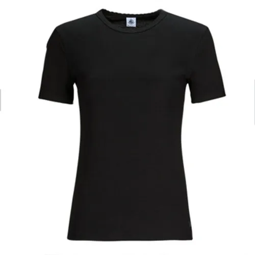 Petit Bateau  MC POINTE COCOTTE  women's T shirt in Black