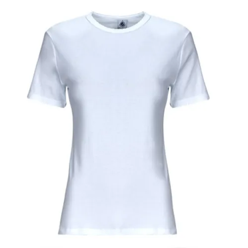 Petit Bateau  MC POINTE COCOTTE  women's T shirt in White
