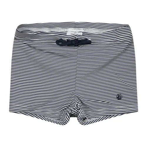 Petit Bateau , Medieval/Marshmallow Swim Shorts ,Blue unisex, Sizes: