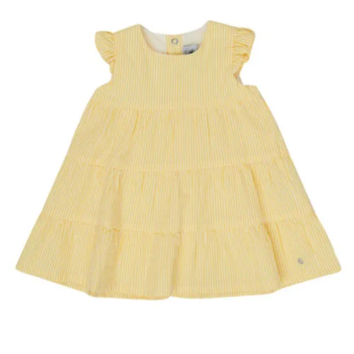 Petit Bateau  MERINGUE  girls's Children's dress in Yellow