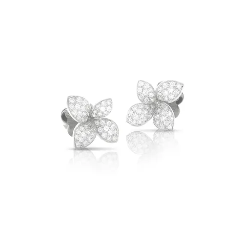 Petit Garden 18ct White Gold Earrings With Diamonds