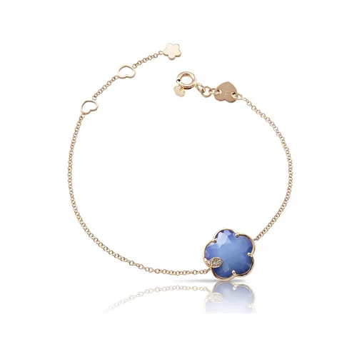 Petit Joli Bracelet in 18ct Rose Gold with Blue Moon and Diamonds