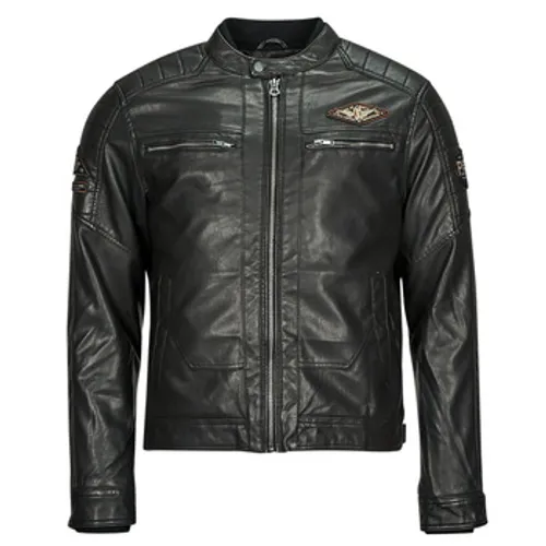 Petrol Industries  MEN JACKET PU  men's Leather jacket in Black