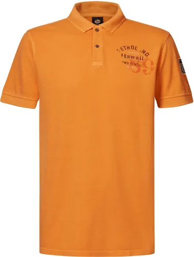 Petrol Polo Shirt Meander Orange