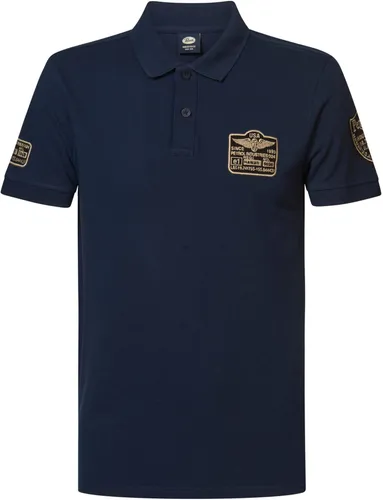 Petrol Polo Shirt Seashift Navy Blue Dark Blue