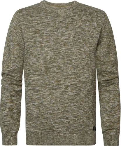 Petrol Pullover Sweater Melange Green Grey
