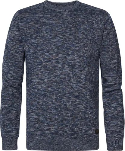 Petrol Pullover Sweater Melange Navy Blue Dark Blue