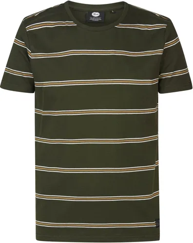 Petrol T Shirt Rugby Striped Dark Green Dark Green