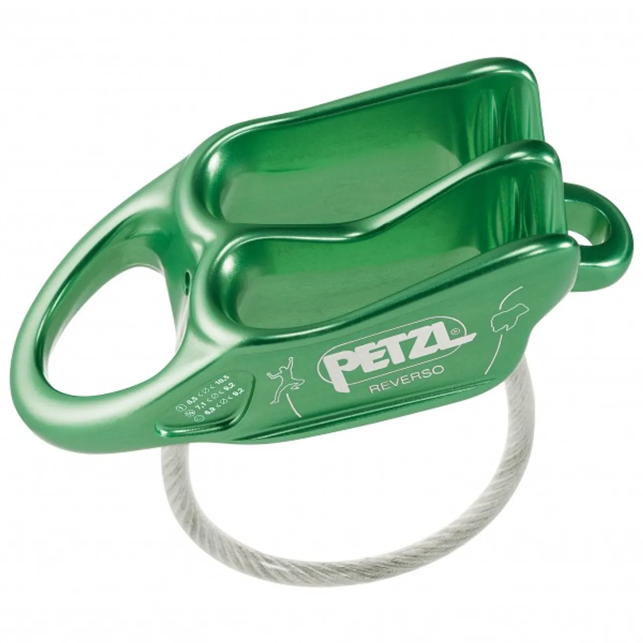 Petzl - Reverso - Belay device green