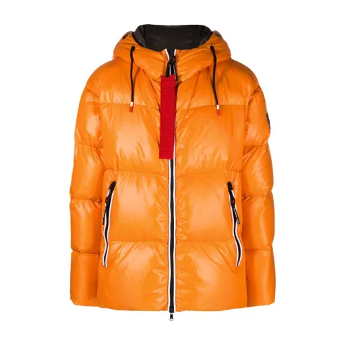 Peuterey , Carrot Orange Padded Coat with High-Shine Finish ,Orange male, Sizes: