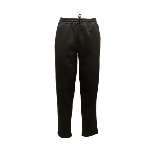 Peuterey , Cotton Blend Pants with Elastic Waistband ,Black male, Sizes: