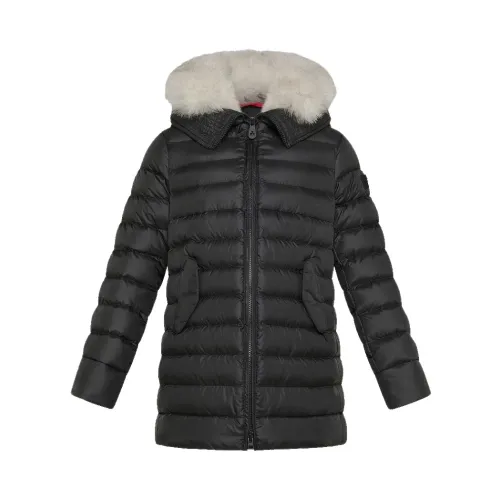 Peuterey , Fur Collar Down Jacket ,Black female, Sizes:
