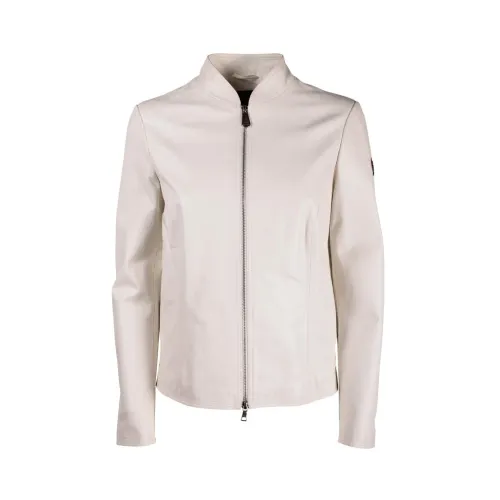 Peuterey , Leather Jacket ,White female, Sizes: