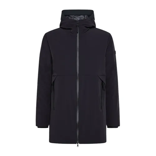 Peuterey , Lightweight Jacket with Cape ,Blue male, Sizes: