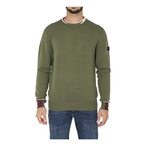 Peuterey , Marlon 02 690 ER Military Green Men Sweater ,Green male, Sizes: